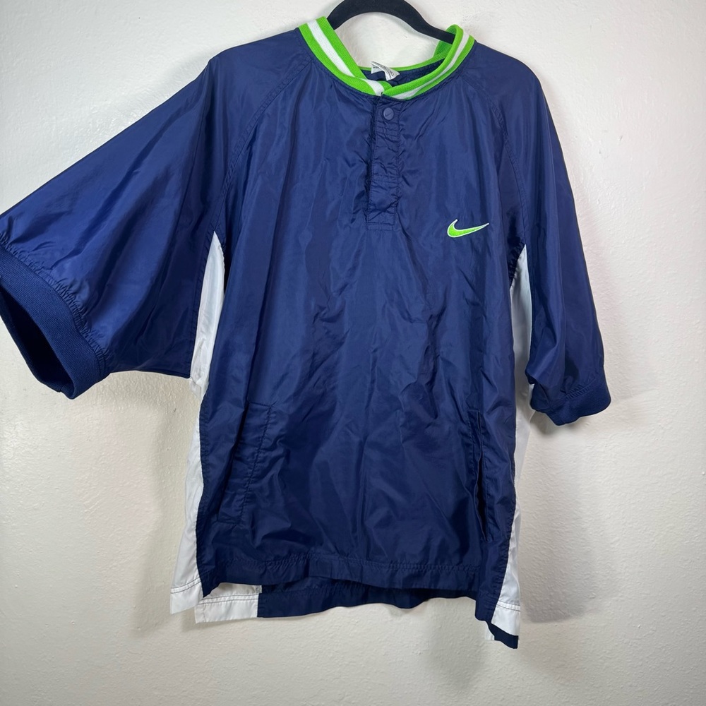 Vintage Nike Windbreaker Jacket Shirt Seahawk Colors Pullover Mens Size XL 90’s